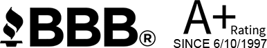 BBB A+ rating since 1997 in black