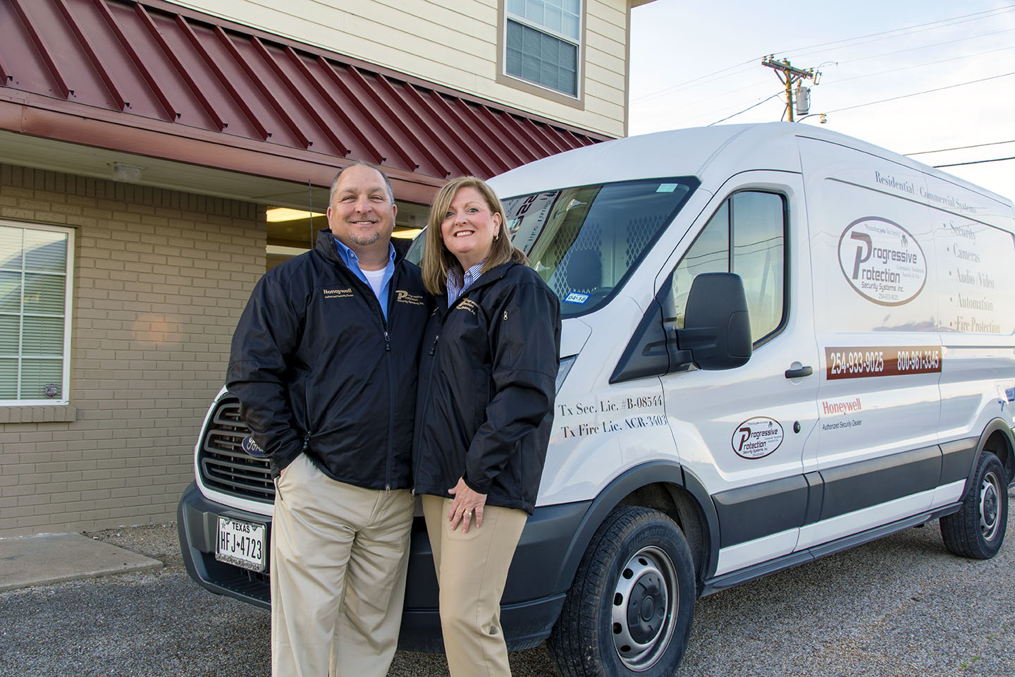 Eddie and Patsy Notgrass, owners of Progressive Protection Security Systems in Belton, Texas